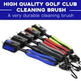 thumbnail image 2 of QualitChoice Double-Sided for Golf Club Cleaning Brush Reusable Stain Maintenance Tool with Groove Outside Training Accessories Blue 1Set, 2 of 6