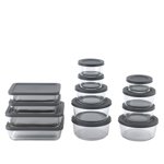 Mainstays 26 Ensemble de pcs en verre mélangé Conteneur de stockage alimentaire