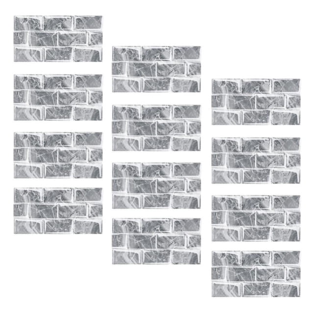 12-Sheet Premium Self-Adhesive Kitchen Backsplash Tiles in Marble 12”X6”