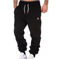 thumbnail image 4 of LIBRCLO Mens Sweatpants with Pockets - Sweat Pants Joggers & Sweatpants Men, Black M, 4 of 7