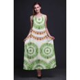 thumbnail image 4 of Bimba Robe Longue Maxi de Soirée pour Femmes en Rayonne Teinture sur Nœuds Imprimée, Dos Nu, à Bretelles Spaghetti - Grande, 4 of 5