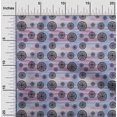 thumbnail image 2 of oneOone Cotton Jersey Blue Fabric Abstracts Sewing Material Print Fabric By The Yard 58 Inch Wide, 2 of 5