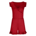 thumbnail image 4 of QHFBli Swim Romper with Built in Bra and Pockets Swim Dress Modest One Piece Swimsuit Full Coverage Bathing Suit, 4 of 6