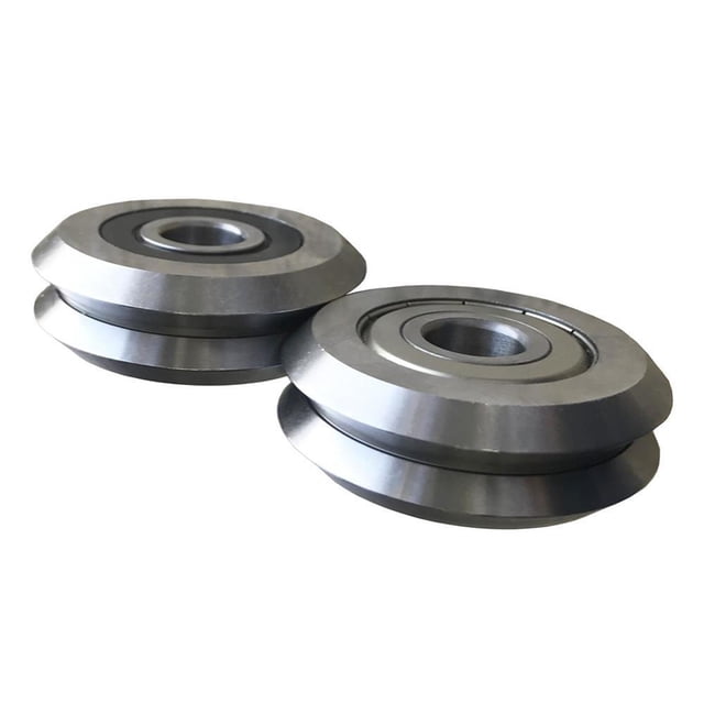 4 Pcs-RM1ZZ RM1-2RS W1ZZ W1-2RS RM1 W1 Roulement à Gorge en V pour Rail 4.763x19.56x7.87mm Roulement de Roue de Guidage, Faible Friction