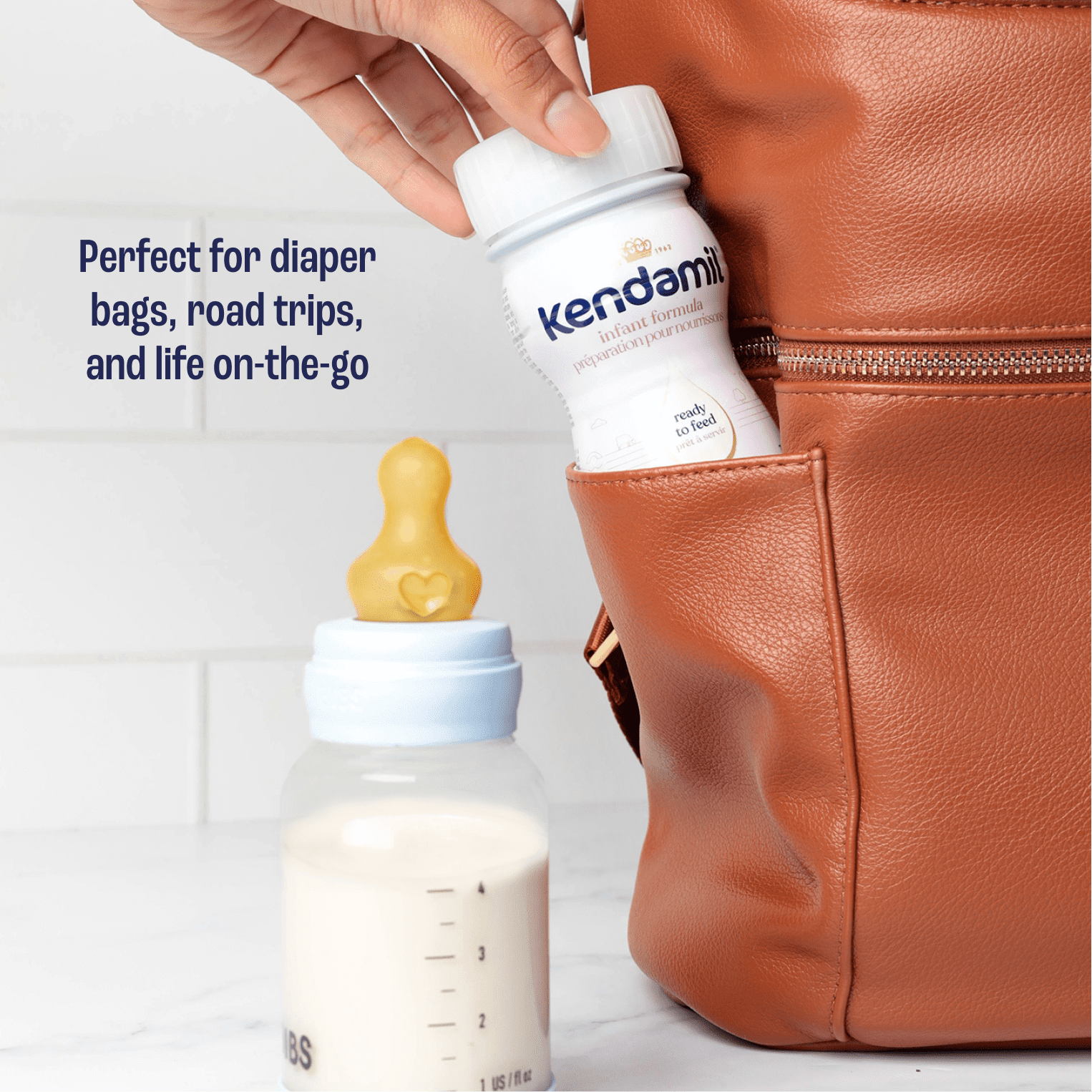Kendamil Classic, Non-GMO Baby Formula with HMOs, GOS & FOS, Infant Formula, 0‚Äì12 Months, 237mL x 6ct Ready to Feed Bottles