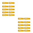 thumbnail image 2 of Thinsony 10 Pcs Bicycle Cable End Caps Professional Wear-resistant Universal Shifting Shifting Gold 2Set, 2 of 6