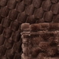 thumbnail image 3 of BHG Peluche de velours texturé Jeté Panier brun, 3 of 4