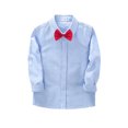 thumbnail image 1 of Nmmacb Chemise Habillée à Manches Longues pour Garçons, Col Boutonné, avec Cravate, 2-14 Ans, 1 of 7