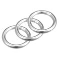 thumbnail image 1 of Unique Bargains Bague Ronde en Acier Inoxydable 316 40 mm ID 8 mm d'Épaisseur, Lot de 3, 1 of 5