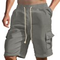thumbnail image 1 of Weiqiqre Shorts Men Linen Shorts Casual Drawstring Summer Beach Shorts, 1 of 6