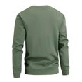 thumbnail image 3 of Wdfiry Chandails pour Hommes à Col Rond Grande Taille Manches Longues sous-Vêtement Couleur Unie Décontracté Confortable Hauts, 3 of 5