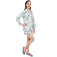 thumbnail image 2 of Bimba Chemise de Nuit à Manches Longues et Short à Imprimé de Flèches Blanches - 26, 2 of 6