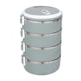 thumbnail image 3 of Birdeem 2800Ml 4 Layer Round Food Lunch Box Stainless Steel Lunch Box Lunch Box Food Storage Box Childrens Lunch Box Hot Food, 3 of 8