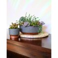 thumbnail image 3 of The HC Companies 3in Sprite Planter Pot, Faux Concrete Copper (2 Pack), 3 of 12