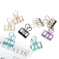 thumbnail image 1 of Gupbes Pinces à Reliure Multicolores, Pinces à Reliure Creuses, Fermes pour Cuisine de Bureau, 1 of 8