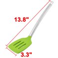 thumbnail image 2 of Unique Bargains Kitchenware Stainless Steel Grip Silicone Slotted Pancake Turner Spatula Purple, 2 of 3