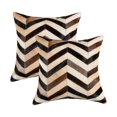 thumbnail image 1 of TORINO CHEVRON COWHIDE PILLOW 18"X18" 2-PACK, 1 of 2