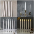 thumbnail image 3 of Shisuyan Bougies Coniques pour Femmes et Familles Blanches 6 Pcs 10.8X0.8X0.8In, 3 of 8