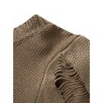 thumbnail image 4 of Robe Mini Ajourée pour Femmes à Manches Longues, Col Rond, Moulante, en Maille, Courte, Portefeuille, Dos Nu, Tenue de Boîte de Nuit, 4 of 6