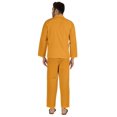 thumbnail image 4 of Inkmeso Ensemble de Pyjama Classique Uni en Coton, Pyjama Boutonné pour Hommes, 2 Pcs, Tenue de Nuit, 4 of 7