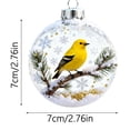 thumbnail image 2 of 2D Acrylic Animal Themed Christmas Tree Decorations Set Shatterproof Ornaments For Home And Holiday Festive, 2 of 6