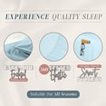 thumbnail image 4 of 4-Piece Queen- Smart Sheet Set! Luxury Soft 1500 Thread Count Egyptian Quality Wrinkle and Fade Resistant with Side Storage Pockets on Fitted Sheet, Queen, Aqua Blue, 4 of 7