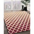 thumbnail image 3 of Ahgly Company Tapis Rectangulaire Lavable en Machine Intérieur Transitionnel Rouge Châtaigne, 4 Pieds x 6 Pieds, 3 of 7