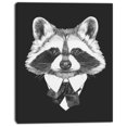 thumbnail image 2 of Funny Raccoon in Suit and Tie - Animal Canvas Art Print, 2 of 3