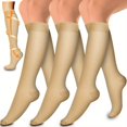 thumbnail image 1 of 3pairs Copper Compression Socks For Blood Circulation 15-20mm Hg  Compression Socks For Women And Men, 1 of 7