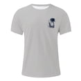 thumbnail image 3 of T-shirt Décontracté à Imprimé Graphique, Manches Courtes, Col Rond, pour Usage Quotidien, T-Shirt pour Homme à Coupe Confortable et, 3 of 3