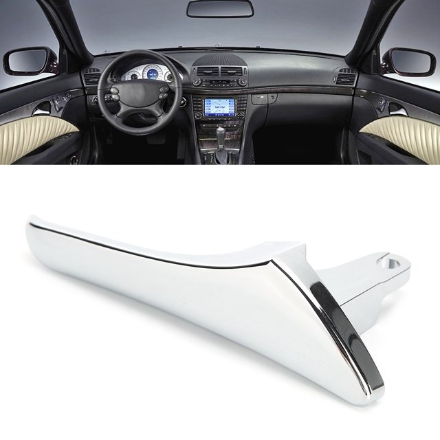 Poignée de Porte Intérieure, Remplacement de Poignée de Porte Intérieure pour W211 E Classe E320 E500 E63 AMG Chrome