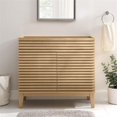 thumbnail image 2 of Pemberly Row 35" MDF and Particleboard Bathroom Vanity Cabinet in Oak, 2 of 8