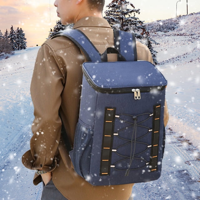 PRETXORVE Camping Cooler Backpack Insulation Proof Backpack Large Capacity Lightweight Travel Camping Beach Backpack Cooler Ice Chest
