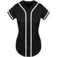 thumbnail image 3 of Hat and Beyond Womens Baseball Button Down Tee Short Sleeve Softball Jersey Active T Shirts, 3 of 4