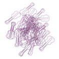thumbnail image 3 of Ensemble de Pinces à Papier, 50 Pcs Pinces à Papier en Forme de Guitare Violette Design de Nouvelle Génération pour Bureau, 3 of 14