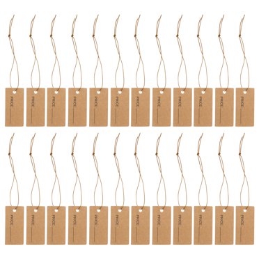 100 Pcs Étiquettes de Prix pour Bijoux, Étiquettes de Prix pour Artisanat avec Corde Élastique