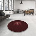 thumbnail image 4 of Ahgly Tapis Rectangulaire Lavable en Machine Intérieur Transitionnel Marron Chocolat, 5 Pieds x 7 Pieds, 4 of 7