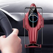 Birdeem Car Phone Holder, Phone Mount for Car, Wireless Car Charger Mount for Car Vent 15W Fast Charging Auto- Clamping Car Hands Phone Mount for Smartphone Ios & Android, Car Phone Holder Mount