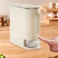 thumbnail image 3 of Food Storage Rice Dispenser Cereal Containers with Sealed Lid Measuring Cup and Dial Clear Design for Grain Corn Soy Dry Foods, 3 of 8