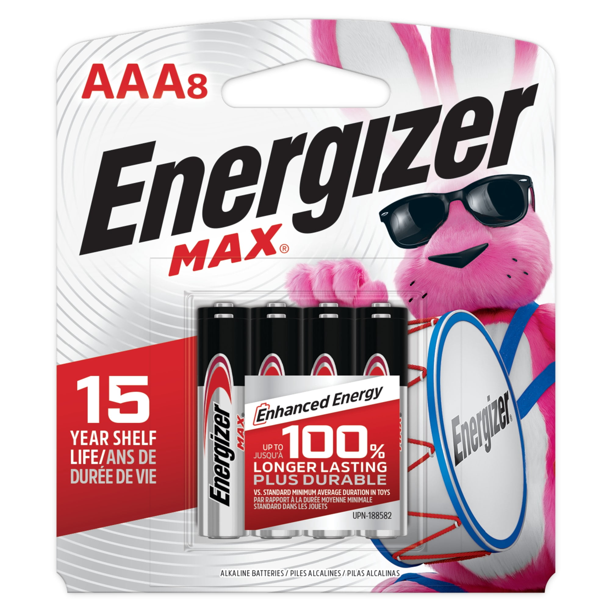 Energizer MAX AAA Batteries (8 Pack), Triple A Alkaline Batteries