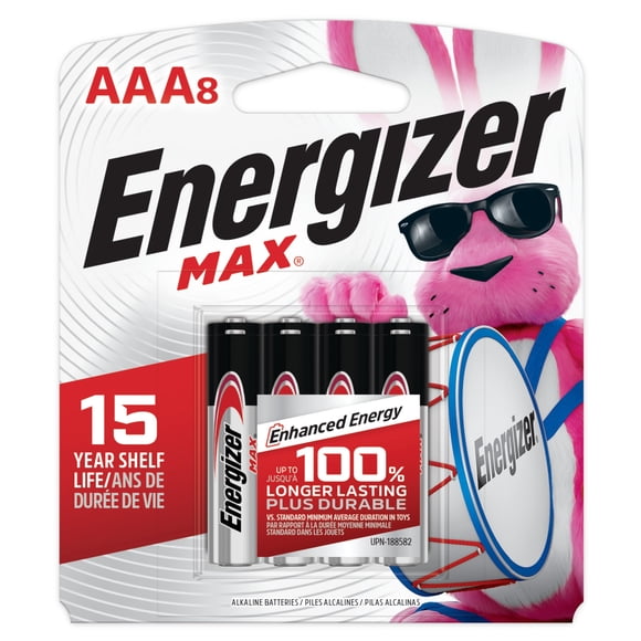 Energizer MAX AAA Batteries (8 Pack), Triple A Alkaline Batteries
