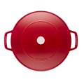 thumbnail image 2 of STAUB Braisières 3,7 L Fonte Ronde Sauté Pan Chistera, Cerise, 2 of 6