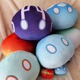 thumbnail image 4 of 3.9” Slime Monster Plush Toy Plushie Stuffed Doll Soft Pillow Cosplay Props for Game Fans, 3.9” Keychain, Water, 4 of 6