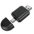 thumbnail image 3 of 2-in-1 Wireless Carplay Android Auto Adapter Smart AI Box Dongle Support USB&Type-C Wired to Wireless Adapter, 3 of 7