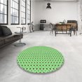 thumbnail image 4 of Ahgly Company Machine Washable Indoor Square Transitional Jade Green Area Rugs, 7' Square, 4 of 7