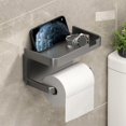 thumbnail image 2 of XZNGL Bathroom Paper Towels Bath Towels for Bathroom Bathroom Mobile Phone Rack No Punching Paper Towel Storage and Storage Rack Household Roll Up Paper Box Suction Paper Box Wall Mounted, 2 of 9