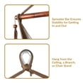 thumbnail image 3 of Sunnydaze Caribbean Style Extra Large Hanging Rope Hammock Chair Swing for Backyard and Patio - Mocha, 3 of 10