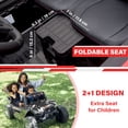thumbnail image 3 of VOLTZ TOYS UTV 24 V pour Enfants à 2 Places - Buggy des Dunes Tout-Terrain Réaliste avec Pneus EVA, Suspension à Ressorts, Télécommande et Musique - Noir, 3 of 8