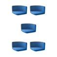 thumbnail image 2 of kurtrusly Trilateral Chair Covers Wide Application And Strong Elastic Chair Protection Made Easy Polyester Cover Chairs Decoration Grey blue 5Set, 2 of 6