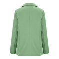 thumbnail image 4 of ManxiVoo Professional Womens Blazer Cardigan Open Front Lightweight Office Wear Versatile Spring Layering Piece XL Size Mint Green, 4 of 6